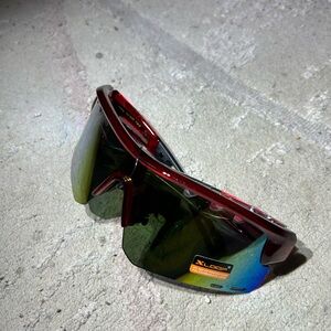 X-Loop Red and Green Sunglasses